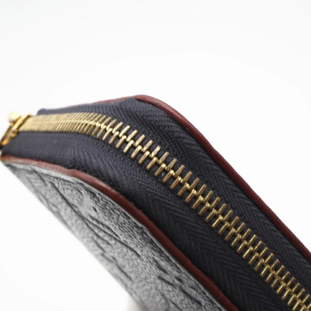 Louis Vuitton Monogram Empreinte Zippy Wallet Marine Blue Rouge Long Navy Blue - Picture 10 of 12